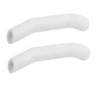 BIUDECO Manchons Universels Antidérapants en Tpr pour Leviers de Frein de Vélo, Protection Confortable pour Poignées de Frein, Compatibles Vtt, Route et Pliants, Paire Blanche, Accessoire