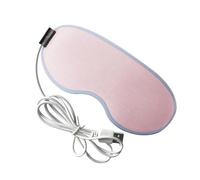 BIUDECO Masque Chauffant USB pour Yeux à Vapeur Rose Masque de Nuit Relaxant pour Soulager Fatigue et Troubles du Sommeil et Sécheresse Oculaire et Confortable pour Maison et Bureau et
