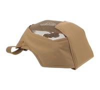 BIUDECO Masque Intégral D'escrime en Maille d'acier Résistant Couleur Boue, Protection Faciale Respirante et Réglable pour Jeux en Plein Air, Tir à l'arc et Activités Sportives,