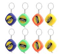 BIUDECO Mètre Ruban Porte-Clés Rétractable 1M Portable pour Menuiserie et Usage Quotidien Design Élégant et Verrou Stable Couleur Aléatoire