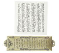 BIUDECO Mezouza Sacrée en Métal avec Parchemin Hébreu Ornement Religieux Vintage pour Porte Décoration de Maison Mezuzah Rétro Accessoire Décoratif Sacré pour Intérieur 1 Pièce