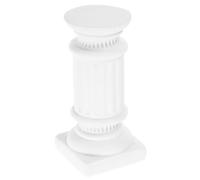 BIUDECO Mini Colonne Romaine Miniature en Résine Blanche, Sculpture Décorative de Style Grec pour Décoration Intérieure, Bureau ou Jardin, Accessoire Photo et Décor de Mariage, Socle