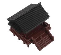 BIUDECO Miniature Pavilion Ornament Double Layered Traditional Chinese Architecture for Fish Tank Landscaping and Desktop Decoration Micro Landscape Bonsai Adornment