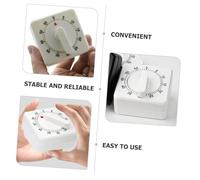 BIUDECO Minuteur de Cuisine Mécanique Compte à Rebours Visuel sans Piles Timer Manuel Pratique pour Cuisson et Gestion