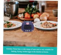 BIUDECO Minuteur de Cuisine Numérique Cartoon Petit Bœuf Minuterie Électronique avec Grand Écran pour Cuisson Pâtisserie et Œufs Minuteur Visuel Compact et Résistant