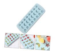 BIUDECO Moule à Glaçons Alimentaire Cavités Étoiles Lune Cœur Silicone Alimentaire avec Couvercle Bac à Glace Format Sky Boissons et Desserts
