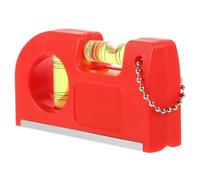 BIUDECO Niveau à Bulle Suspendu Rouge pour Travaux de Bâtiment, Outil de Nivellement Précis Léger et Portable, Niveau de Ligne pour Maçonnerie, Pavage et Drainage Extérieur