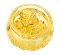 BIUDECO Ornement Cornucopia Cristal Topaze Feng Shui Décoration Salon Élégante et Réaliste Accessoire Maison pour Nouvelle Année Chinoise
