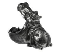 BIUDECO Ornement de Décoration Créative Hippopotame à Bouche Large pour Rangement de Bureau Support de Rangement Mignon pour Petits Objets Décoration Originale pour Maison et Noël