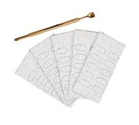 BIUDECO Outil Poussoir Cuticules Double Tête Acier Inoxydable Ergonomique Poussoir Ongles et Nettoyage Cuticules avec Abrasif Usage Professionnel et Domestique