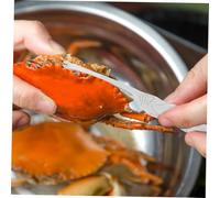 BIUDECO Outils en Acier INOX pour Fruits de mer Pince Crabe Casse-Crabe et Fourchette pour décortiquer Pinces et Pattes Ustensiles Pratiques pour Homard et crustacés Usage Maison