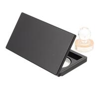 BIUDECO Palette de Maquillage Vide Noire avec Miroir, 3 Compartiments pour Fards à Paupières, Légère et Facile à Transporter, pour Voyage ou Présent