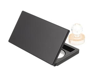 BIUDECO Palette de Maquillage Vide Noire avec Miroir, 3 Compartiments pour Fards à Paupières, Légère et Facile à Transporter, pour Voyage ou Présent