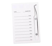 BIUDECO Palette Magnétique pour Faux Cils avec Échelle Plateau Exposition Acrylique pour Extensions Outil Pratique pour Professionnels et Débutants Rangement et Mise en Valeur des Cils