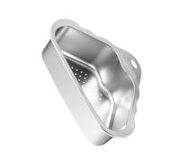 BIUDECO Panier Égouttage Triangulaire Acier Inoxydable pour Évier de Cuisine Passoire Angle Support Éponge Pratique et Filtre Déchets Rangement Gain de Place