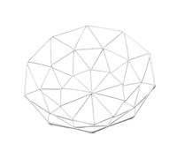 BIUDECO Panier Forgé Multifonction Blanc Petit Corbeille à Fruits et Légumes avec Égouttoir Rapide Plateau de Rangement Polyvalent pour Cuisine et Maison