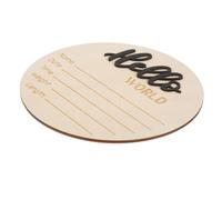 BIUDECO Panneau D'annonce de Naissance Bébé en Bois Rond, Accessoire Photo Délicat Surface Lisse, pour Prendre des Photos de -né