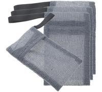 BIUDECO Paquet à Savonnette en Nylon 4 Pièces Design Suspendu pour Rangement de Toilette Pratique et Gain de Place la Salle de Bain