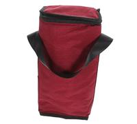 BIUDECO Paquet De Transport pour Vin Rouge Isolant à 2 Compartiments, Doublure Rembourrée, Matériau Thermique, Portable pour Camping Et Sorties en Plein Air, Paquet à Vin Pliable Rouge pour Voyages