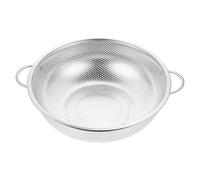 BIUDECO Passoire à Fruits en Acier Inoxydable Double Poignée, Maille Fine sans Bavures, Design Pratique et Surface Lisse Cuisine Professionnelle