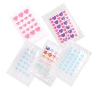 BIUDECO Patchs Hydrocolloïdes Anti-Boutons 5 Feuilles Colorées Formes Variées Autocollants pour Visage Nez Front Menton Soin Peau Acrochordons Protection Cicatrisation