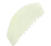 BIUDECO Peigne de Massage Jade Petit Peigne Large Dents pour Corps et Chevelu Outil de Grattage Relaxant pour Soin Peau et Détente