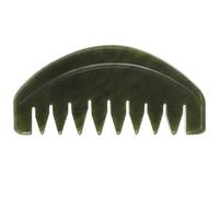 BIUDECO Peigne de Massage Outil Portable Confortable en Jade Naturel Vert Peigne à Gratter Sculpté pour Cuir Chevelu pour Coéquipiers et Amis