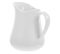 BIUDECO Pichet Céramique Blanc pour Café et Thé Verseur Porcelaine pour Mousse de Lait Pichet Service Famille Cuisine Conserve Boissons