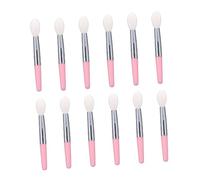 BIUDECO Pinceaux à Lèvres En Silicone Et Applicateurs De Masque Pour Lèvres 12 Pièces Mini Taille Transparent Blanc Manche Rose Utilisation Professionnelle Et Voyage