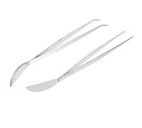 BIUDECO Pinces à Bonsaï Design Ergonomique 2pcs pour Jardinage en Acier Inoxydable et Précision Succulentes pour Débutants