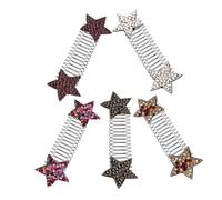 BIUDECO Pinces à Cheveux Étoiles en Plastique 5pcs pour Fixation Sécurisée des Cheveux Épais, Accessoires Polyvalents pour Coiffure Quotidienne et Mariage