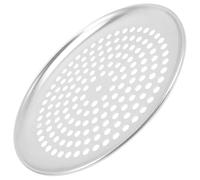 BIUDECO Plaque à Pizza Alliage Aluminium Perforée Plaque Cuisson Antiadhésive pour Four Moule Pâtisserie Polyvalent pour Pizza Croustillante Cuisson de Légumes et Grillades