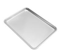 BIUDECO Plaque à Rôtir Rectangulaire en Alliage D'aluminium Argenté Perforations Régulières, Filet Double Usage pour Griller et Cuire, pour Dîner en Famille et Pâtisserie