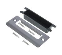 BIUDECO Plaque de Sécurité de Porte en Acier Inoxydable 6 Pièces Ensemble de Gâches pour Portes Intérieures 35-45 Mm Compatible Réparation et Protection du Pêne Dormant