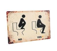 BIUDECO Plaque Décorative Rétro pour Salle De Bain Ajoute Une Touche Vintage Et Accueillante à Votre Toilettes Idéale pour Maison Ou Entreprise Installation Simple Signe Attrayant pour