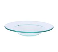 BIUDECO Plaque D'huile D'aromathérapie en Verre Transparent, Soucoupe Créative pour Huiles Essentielles, Plateau Élégant pour Sauna et Salon de Beauté