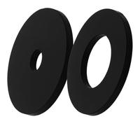 BIUDECO Plaque D'insertion pour Défonceuse 2 Pcs en Plastique Robuste Noir, Accessoire pour Outils de Travail du Bois, Compatible Table de Fraisage Multifonction, Accessoires Tableau,