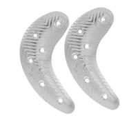 BIUDECO Plaques de Talon Métal Demi-lune pour Chaussures Homme Coussinets de Réparation Robustes Correction et Protection Du Talon Installation Facile avec Vis Adaptées et Chaussures