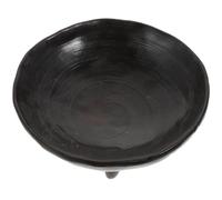 BIUDECO Plateau à Fruits Céramique avec Pied Support Dessert Élégant Plateau Snacks à Base Haute pour Présentation et Décoration de Table