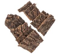 BIUDECO Plateforme d'escalade Lot de 10 pour Reptiles en Bois Naturel Décor D'écorce d'arbre Cachette et Plateforme de Repos Substrat Tortue Terrestre pour Terrarium