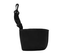 BIUDECO Pochette de Nettoyage de Golf Néoprène, pour Balles et Clubs, Golf, Noire, Portable, avec Clip Détachable, Séchage Rapide, Protection Les Intempéries