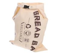 BIUDECO Pochette en Coton Réutilisable avec Boucle Pochette de Rangement Alimentaire Pratique pour Pains et Viennoiseries Beige Capacité Spacieuse