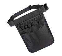 BIUDECO Pochette Multifonction Noire Banane Résistant pour Outils Organiseur Ceinture ou Épaule Capacité pour Soins Hôpital et