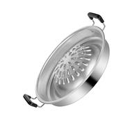 BIUDECO Poêle à Griller Barbecue Multifonction avec Poignée Plaque de Grill Portable pour Barbecue Extérieur pour Viande et Plats Usage Familial et Professionnel