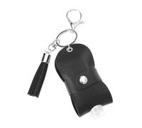 BIUDECO Porte-clés Flacon Portable avec Étui Noir Support Bouteille Rechargeable pour Voyage Parfum Lotion et Huiles Essentielles Accessoire Pratique à Suspendre pour Sacs et Clés