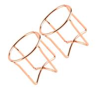 BIUDECO Porte-éponge Maquillage en Acier Carbone Or, Lot de 2 Pièces, Séchoir Ventilé de Croix, Support Délicat et Pratique pour Filles et Femmes