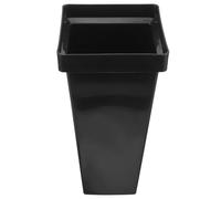 BIUDECO Porte-Parapluie Plastique Multifonction avec Bac Récupérateur Eau Seau de Rangement pour Parapluies Journaux et Bâtons pour Bureau et Salle de Classe Coloris Noir Moyen