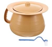 BIUDECO Pot de Chambre Portable avec Couvercle Plastique Épais Urinoir Unisexe Réutilisable pour Adulte Toilette de Nuit Pratique pour Maison et Hôpital
