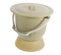 BIUDECO Pot de Chambre Portable Plastique avec Couvercle Anti-odeur Urinoir Léger et Stable pour Adultes et Personnes Âgées Pot Hygiénique Pratique pour Usage Domestique