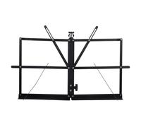 BIUDECO Pupitre de Musique Pliable en Fer Noir, Support Professionnel pour Partitions Angle Confortable, Accessoire Portable pour Bureau et Répétition